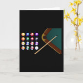 Koningin der Billiards Pool Kaart (Gele Bloem)