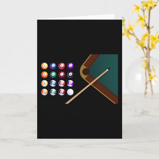 Koningin der Billiards Pool Kaart (Gele Bloem)