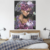 koningin der bloemen canvas afdruk (Insitu (Slaapkamer))