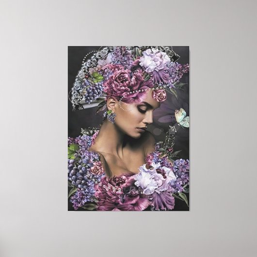 koningin der bloemen canvas afdruk (Voorkant)