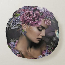 koningin der bloemen rond kussen