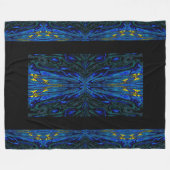 Koningin der Butterflies 35 Fleece Deken (Voorkant (Horizontaal))