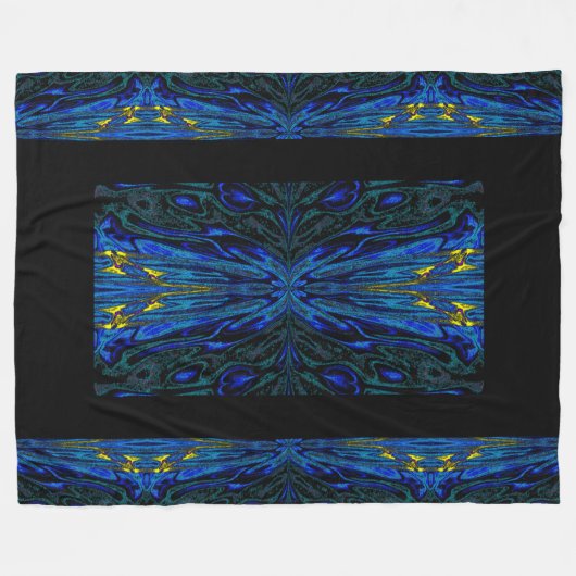 Koningin der Butterflies 35 Fleece Deken (Voorkant (Horizontaal))