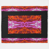 Koningin der Butterflies 37 Fleece Deken (Voorkant (Horizontaal))