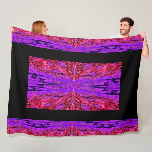 Koningin der Butterflies 38 Fleece Deken (In situ)