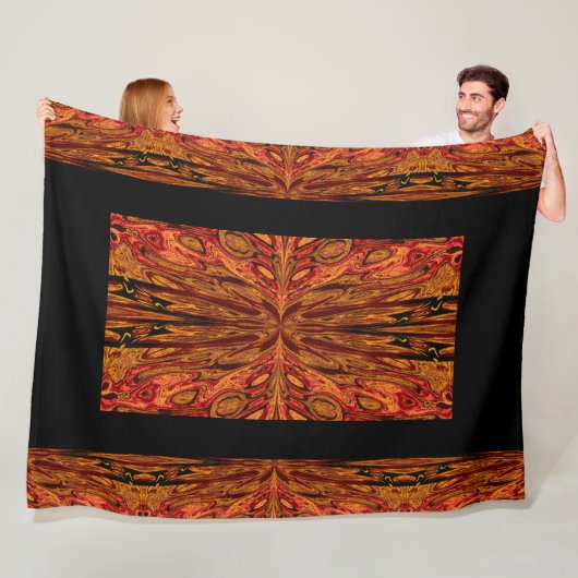 Koningin der Butterflies 40 Fleece Deken (In situ)