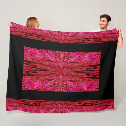 Koningin der Butterflies 41 Fleece Deken (In situ)