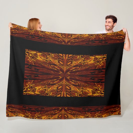 Koningin der Butterflies 43 Fleece Deken (In situ)