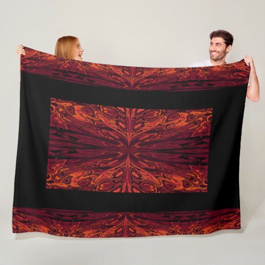 Koningin der Butterflies 44 Fleece Deken (In situ)