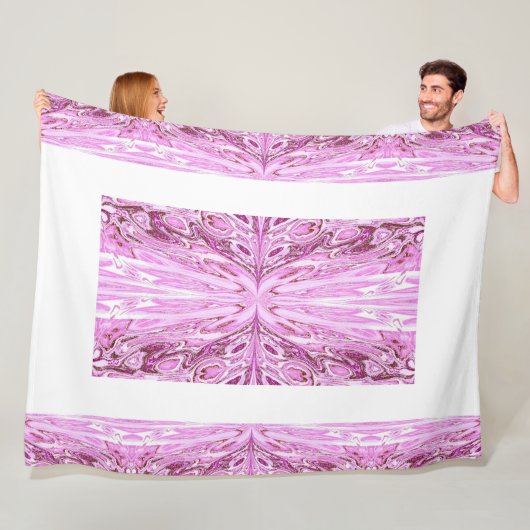 Koningin der Butterflies 48 Fleece Deken (In situ)