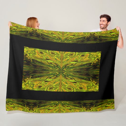 Koningin der Butterflies 49 Fleece Deken (In situ)