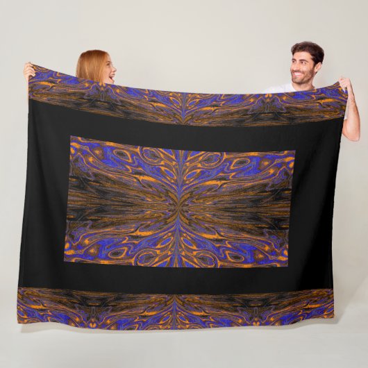 Koningin der Butterflies 52 Fleece Deken (In situ)