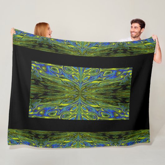 Koningin der Butterflies 53 Fleece Deken (In situ)