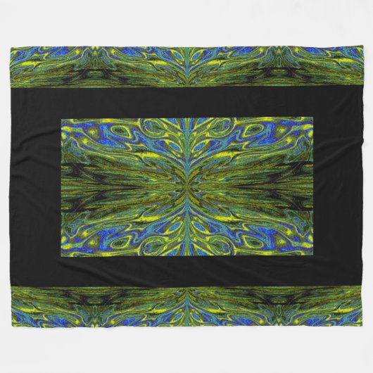 Koningin der Butterflies 53 Fleece Deken (Voorkant (Horizontaal))