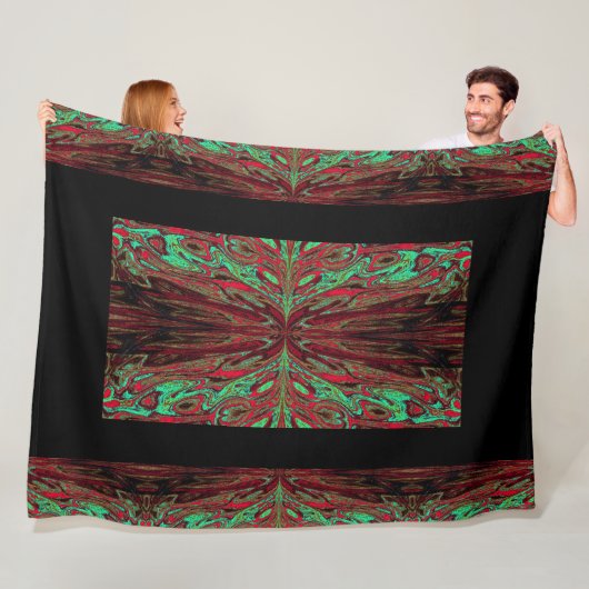 Koningin der Butterflies 54 Fleece Deken (In situ)