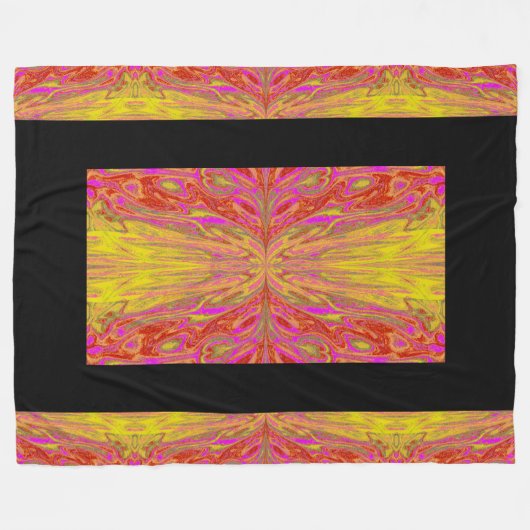 Koningin der Butterflies 58 Fleece Deken (Voorkant (Horizontaal))