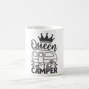 Koningin der Camper Funny Quote Camping Gezegde Koffiemok