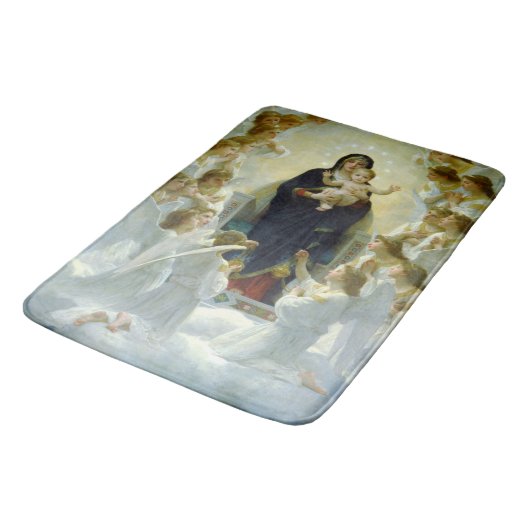 Koningin der Engelen (door Bouguereau) Badmat (Gekanteld)