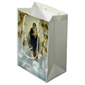 Koningin der Engelen (door Bouguereau) Medium Cadeauzakje (Voorkant Gekanteld)