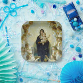 Koningin der Engelen (door Bouguereau) Papieren Bordje (Feest)