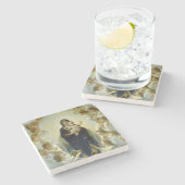 Koningin der Engelen (door Bouguereau) Stenen Onderzetter (Zijkant)