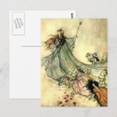 “Koningin der feeën” door Arthur Rackham Briefkaart (Voorkant / Achterkant)