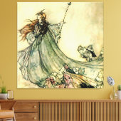 “Koningin der feeën” door Arthur Rackham Canvas Afdruk (Insitu (Woonkamer))