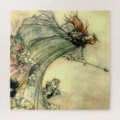 “Koningin der feeën” door Arthur Rackham Legpuzzel (Horizontaal)