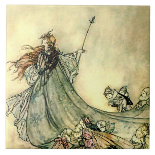 “Koningin der feeën” door Arthur Rackham Tegeltje