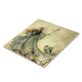 “Koningin der feeën” door Arthur Rackham Tegeltje (Zijkant)
