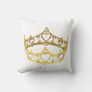 Koningin der Hearts kroon tiara gooit kussen