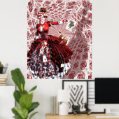 Koningin der Heten (Alice-in-Wonderland) Poster (Thuiskantoor)