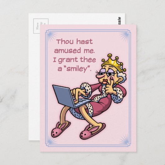 Koningin der Likes Briefkaart (Voorkant / Achterkant)