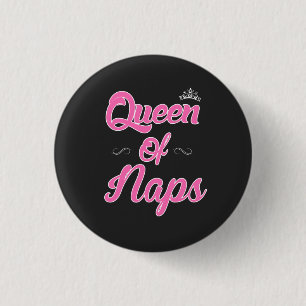 Koningin der Naps Ronde Button 3,2 Cm