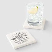 Koningin der Partij Stenen Onderzetter (Zijkant)