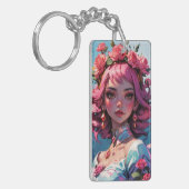 Koningin der rozen sleutelhanger (Voorkant Links)