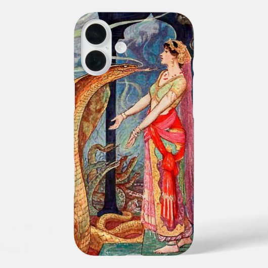 Koningin der slangen geïllustreerd Case-Mate iPhone case (Achterkant)