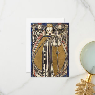 Koningin der Spaden door Margaret Macdonald Mackin Bedankkaart