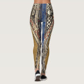 Koningin der Spaden door Margaret Macdonald Mackin Leggings (Achterkant)