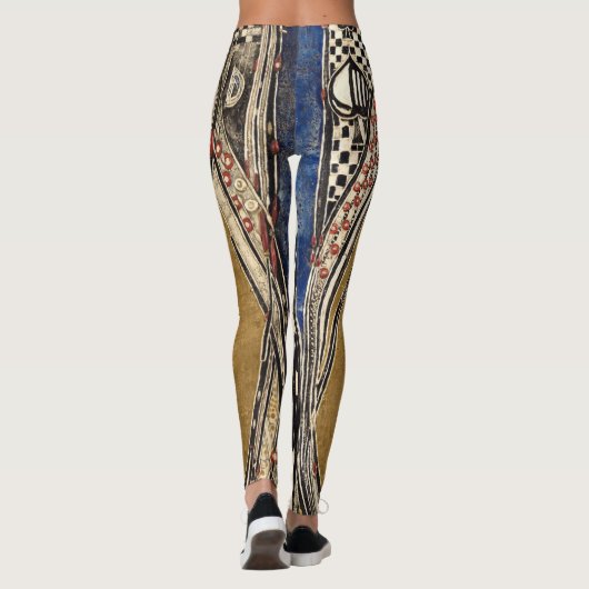 Koningin der Spaden door Margaret Macdonald Mackin Leggings (Achterkant)