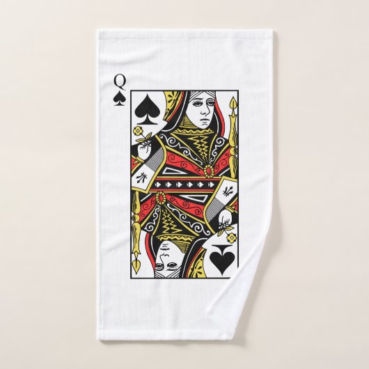 Koningin der Spades Bad Handdoek (Handdoek)