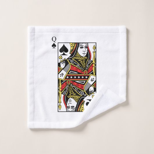 Koningin der Spades Bad Handdoek (Wasdoekje)