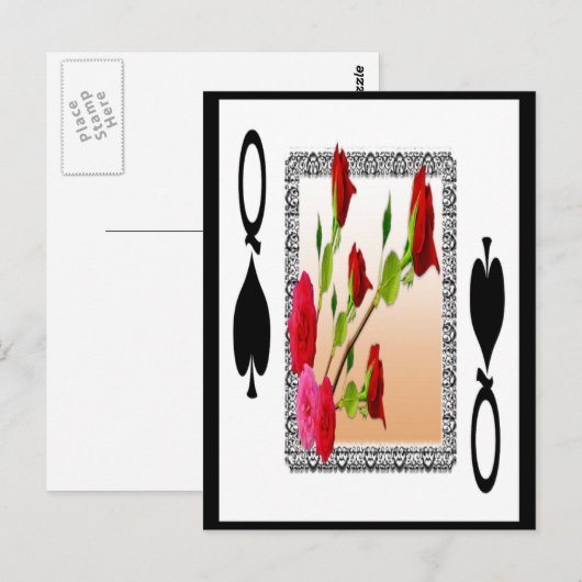 Koningin der Spades Briefkaart (Voorkant / Achterkant)