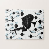 Koningin der Spades Holding Black Ace Thunder_Cove Legpuzzel (Horizontaal)