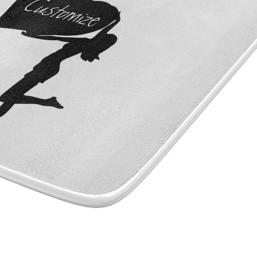 Koningin der Spades Holding Black Ace Thunder_Cove Snijplank (Hoek)