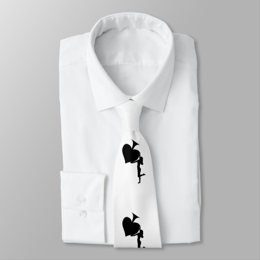 Koningin der Spades Holding Black Ace Thunder_Cove Stropdas (Gebonden)