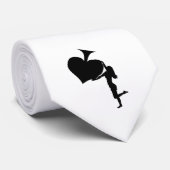 Koningin der Spades Holding Black Ace Thunder_Cove Stropdas (Opgerold)