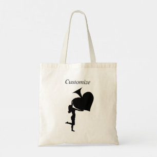 Koningin der Spades Holding Black Ace Thunder_Cove Tote Bag