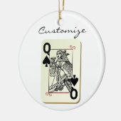 Koningin der Spades Thunder_Cove Keramisch Ornament (Links)