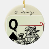 Koningin der Spades Thunder_Cove Keramisch Ornament (Achterkant)